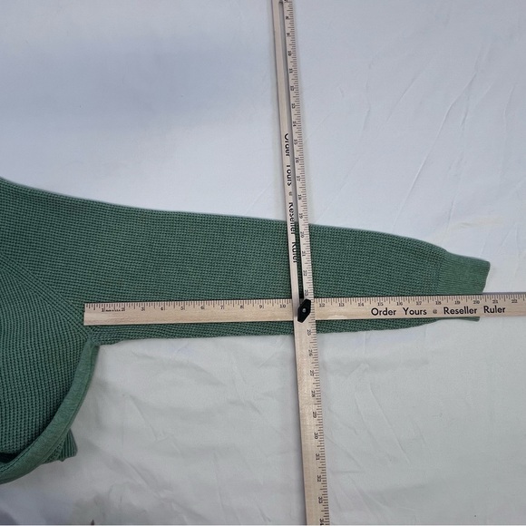 Fynch-Hatton Sweater Adult Medium Green Quarter Zip Long Sleeve Knit Preppy Men - Picture 13 of 16